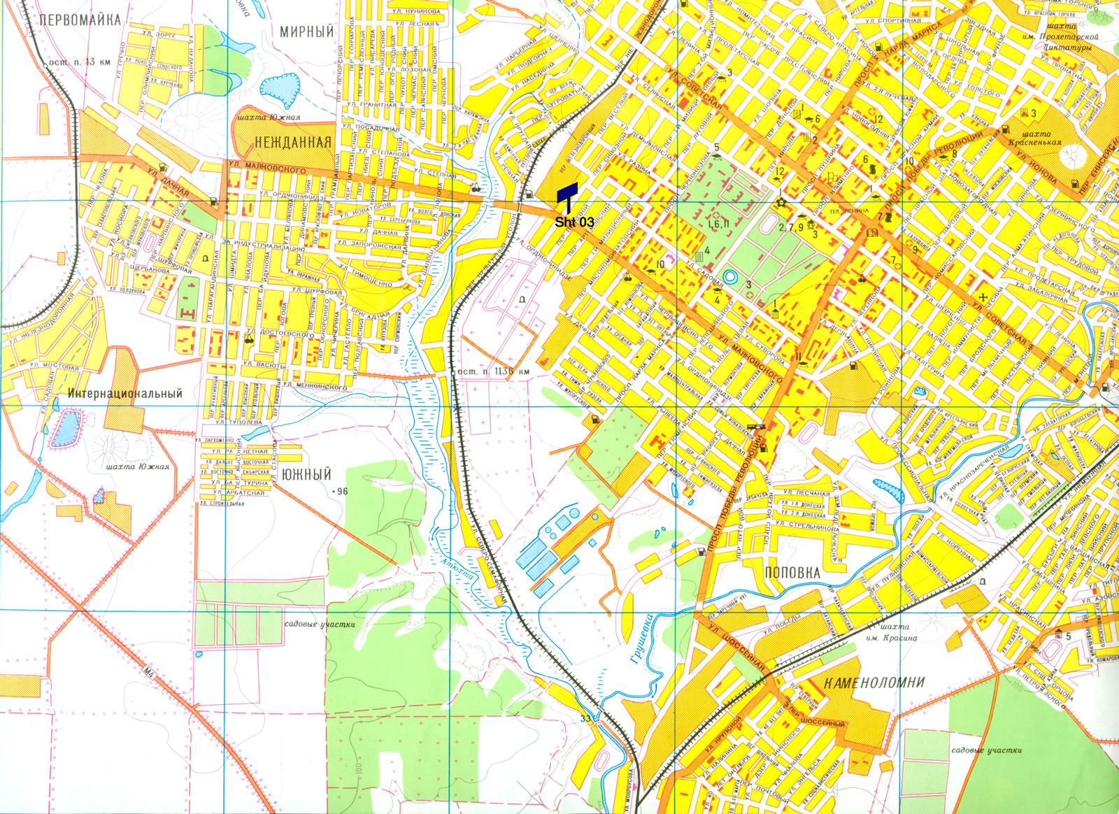 Карта шахты ростовская область с улицами